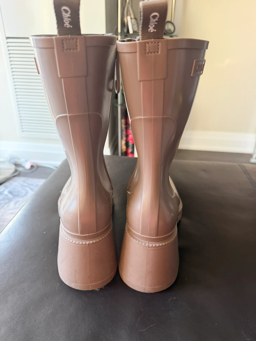 Chloé Brown Rubber Boots - photo 3