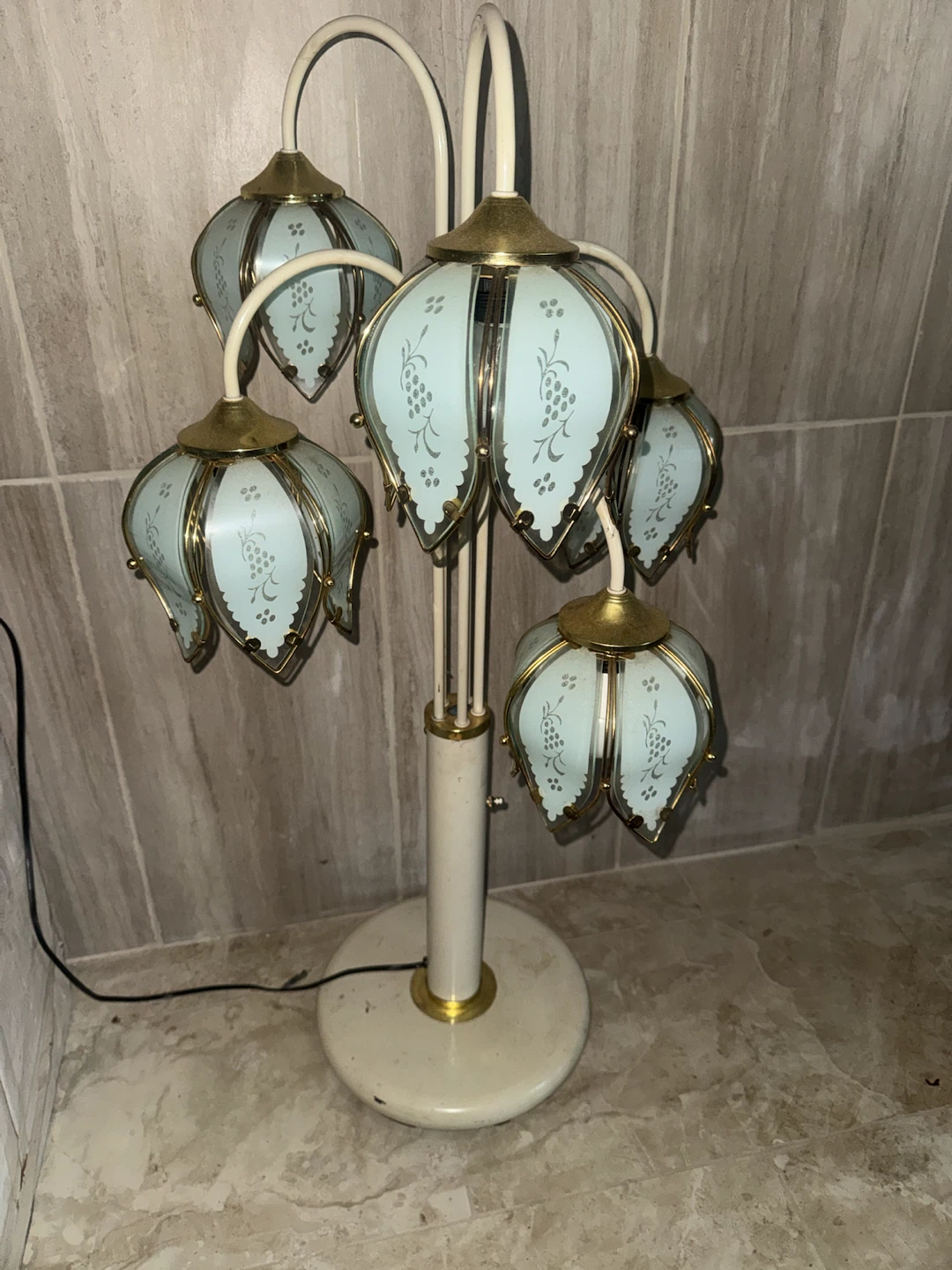 Vintage Lamp with 5 Lights  Floral - photo 2