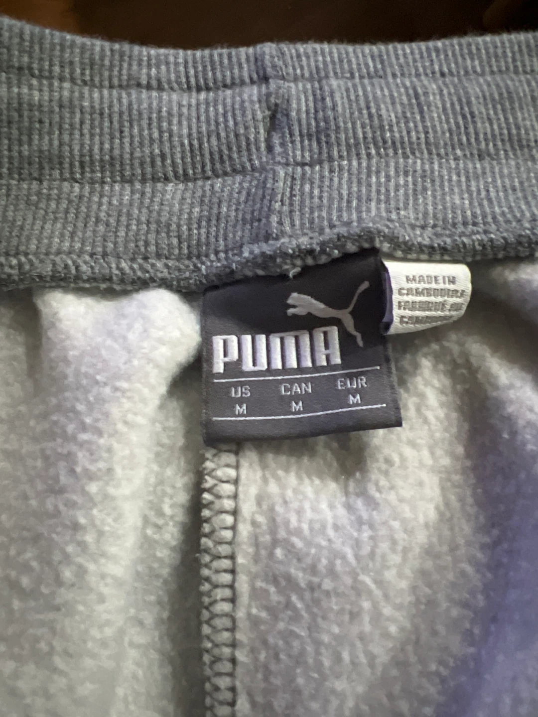Puma Grey Joggers Sweatpants Size M - photo 5