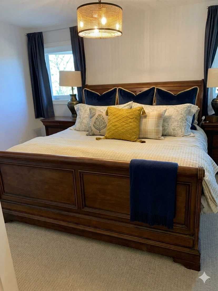 King - Solid Wood Bedroom Set