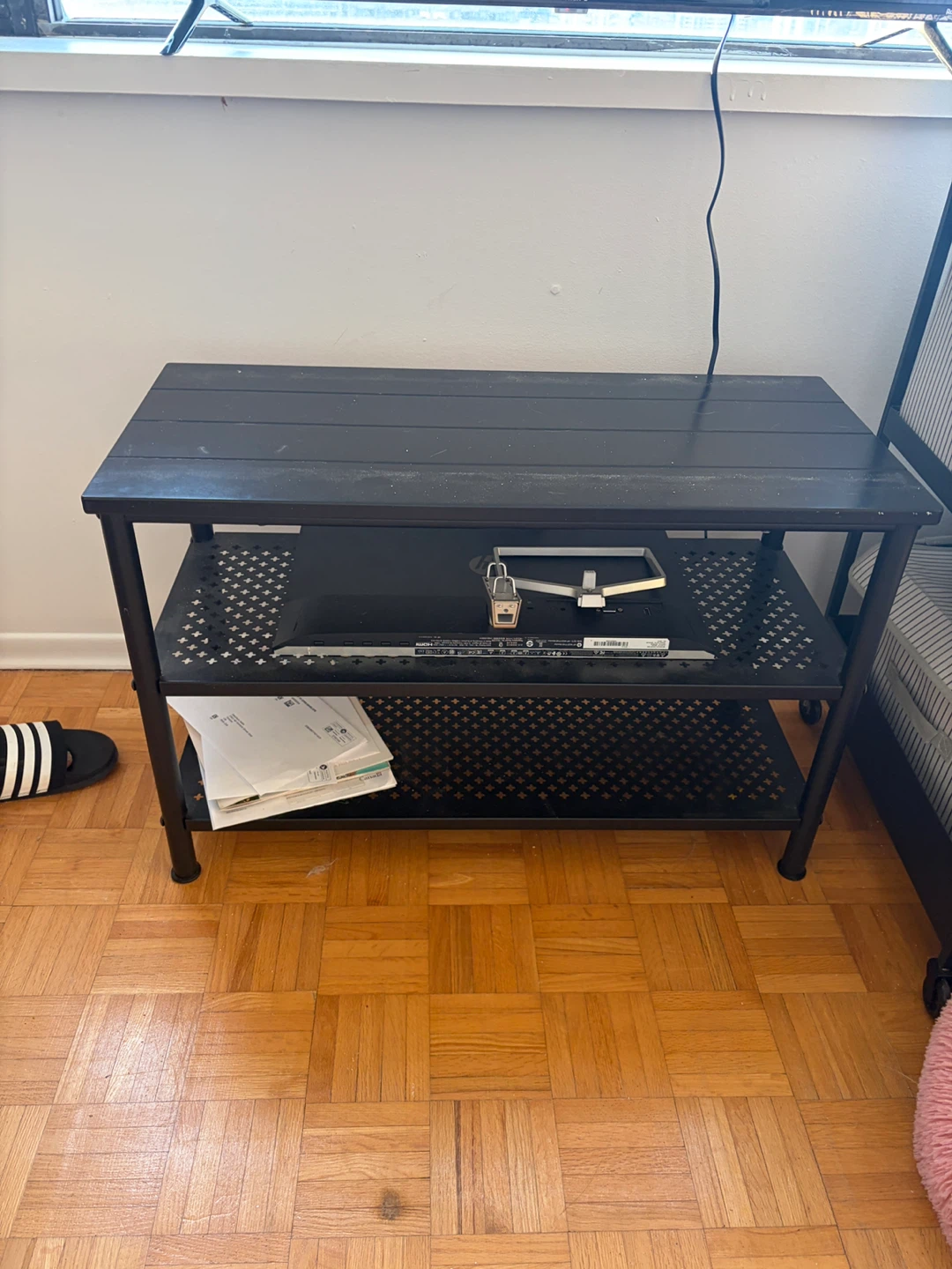 shoe rack/tv table