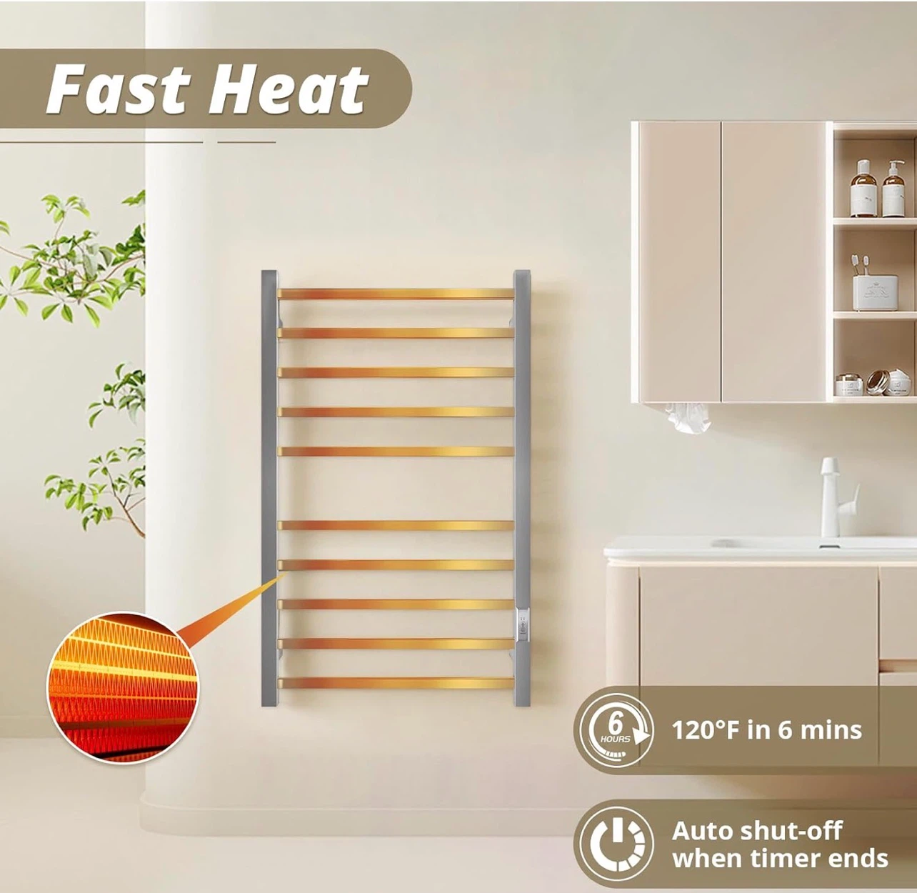 Nopwer Electric Towel Warmer Rack - photo 2