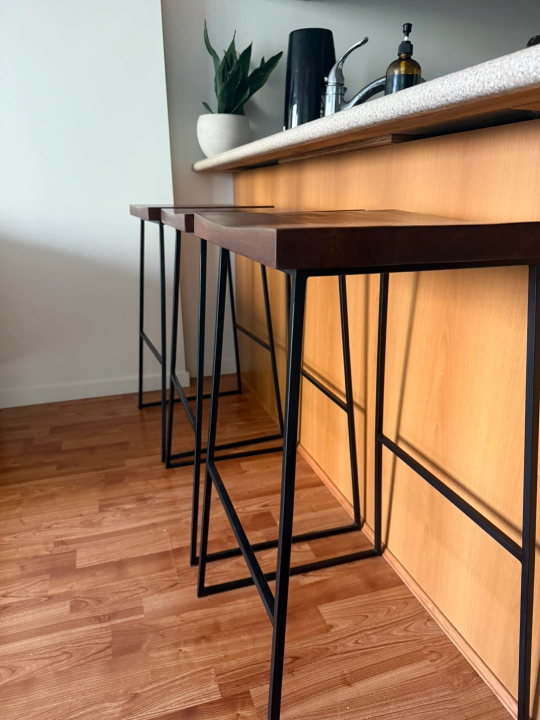 3 bar height stools - photo 2