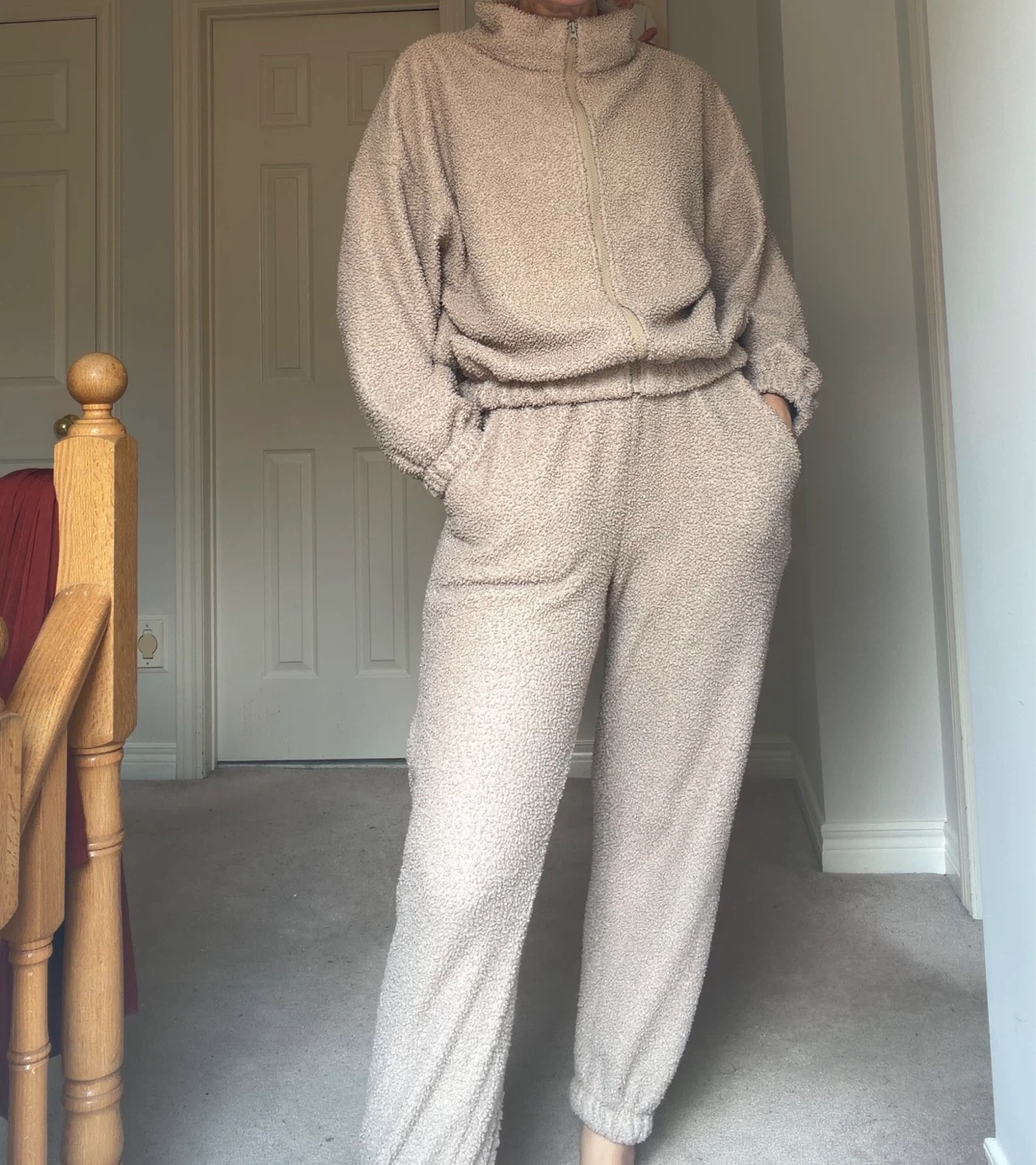 Cozy Teddy Fleece Tracksuit Set