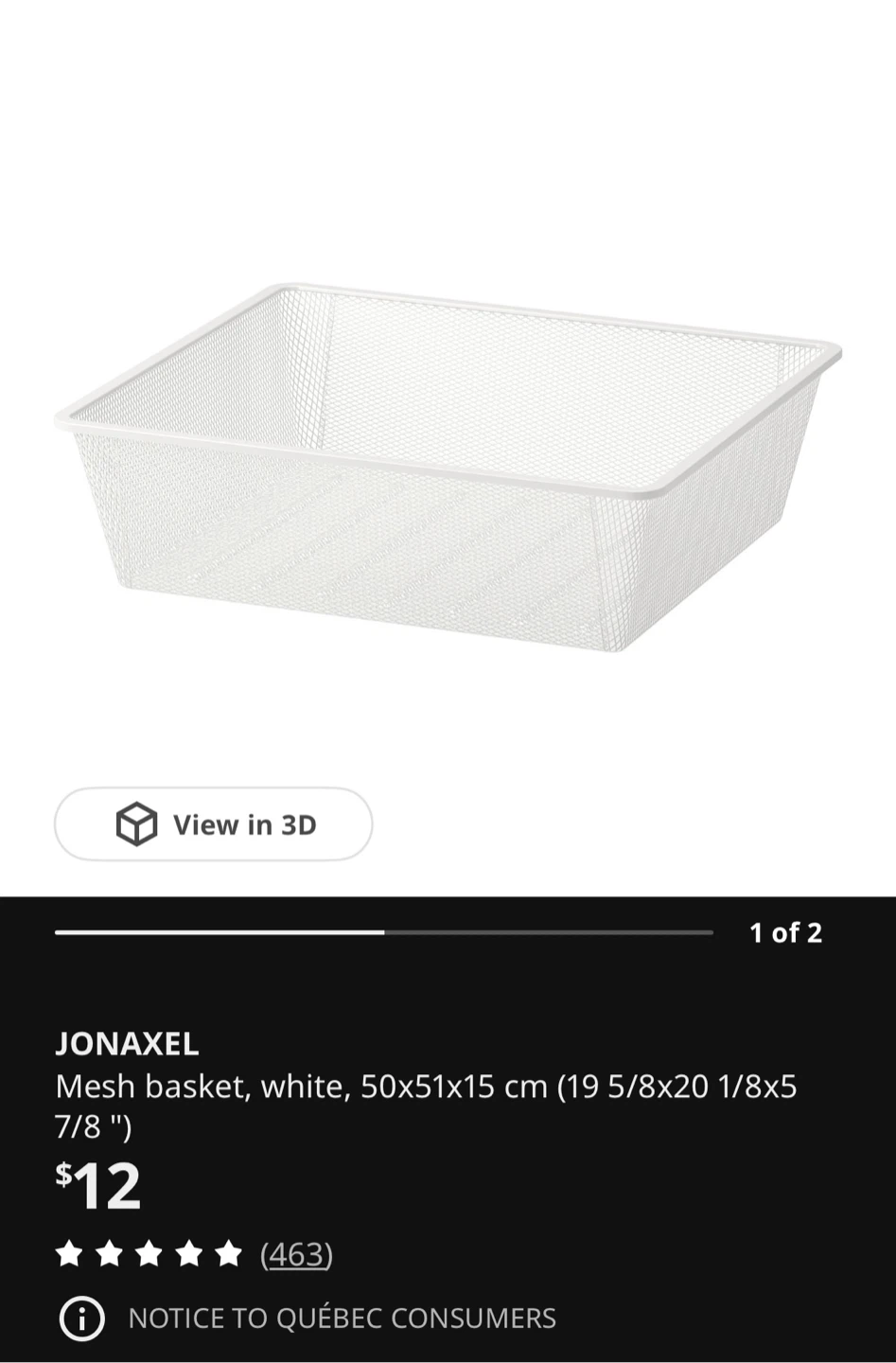 IKEA JONAXEL White 7-Drawer Frame - photo 2