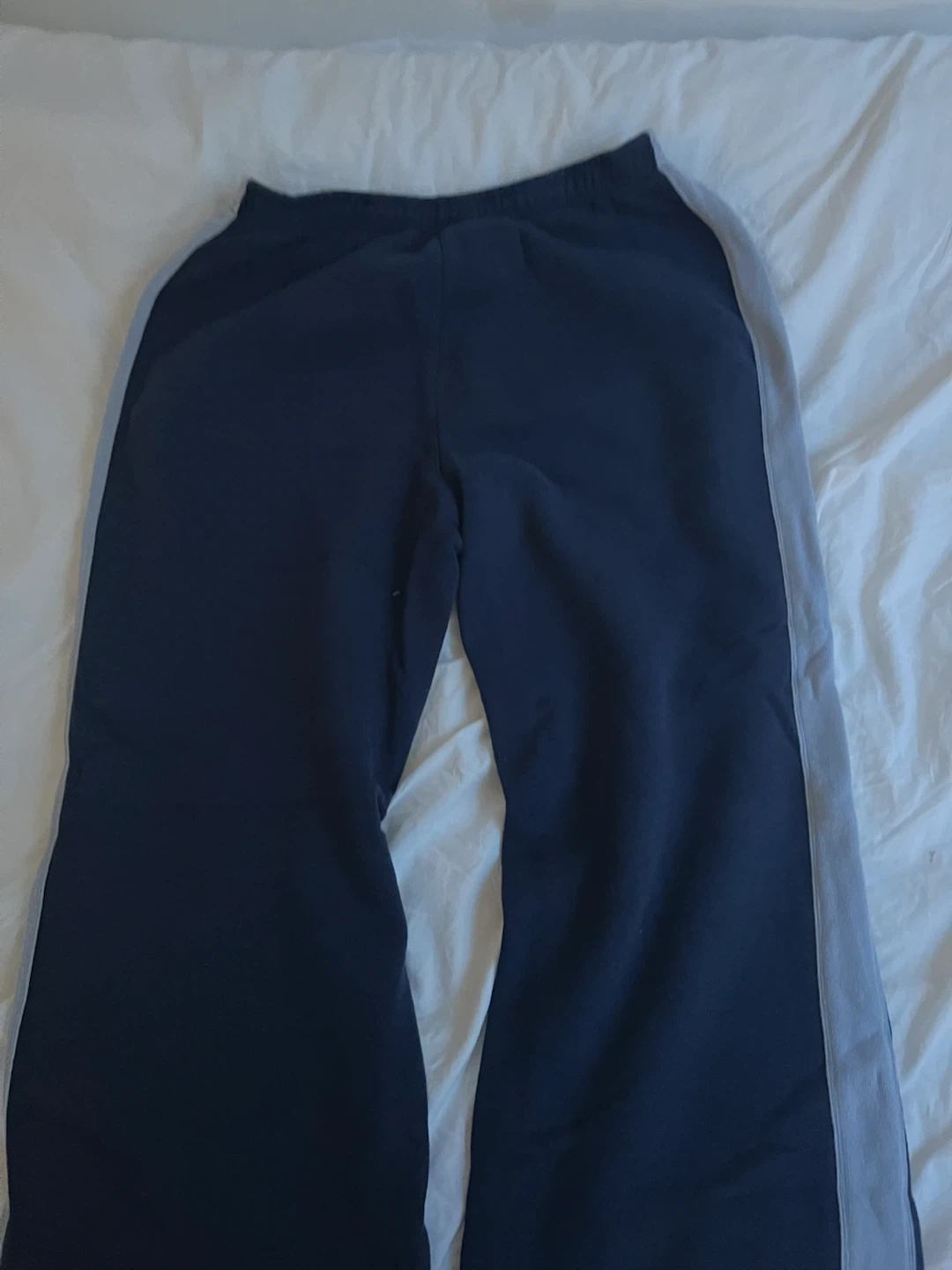 Brandy Melville Navy Sweatpants with Light Blue Stripes - photo 2