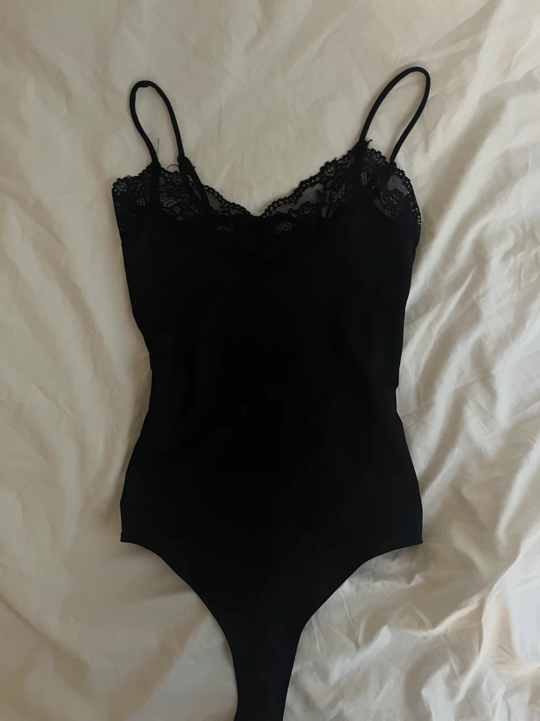 Urban Heritage Black Lace Trim Bodysuit XS - photo 2