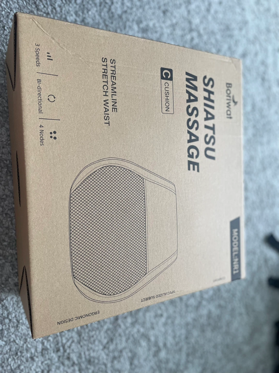 Brand new in box Boriwat Shiatsu Massage Cushion