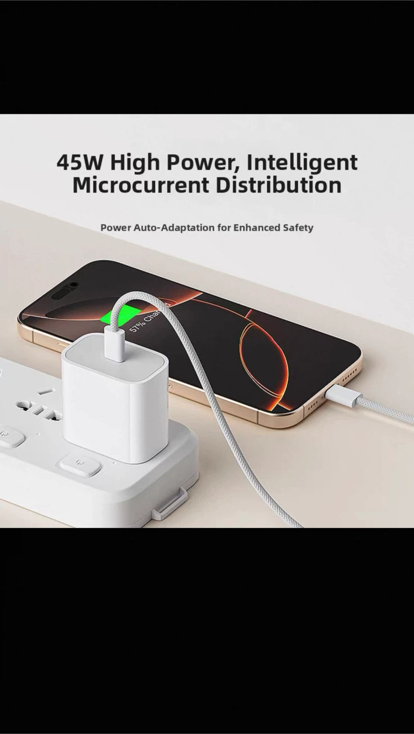 45W Fast Charging Set - PD Charger and 1m Cable - photo 4