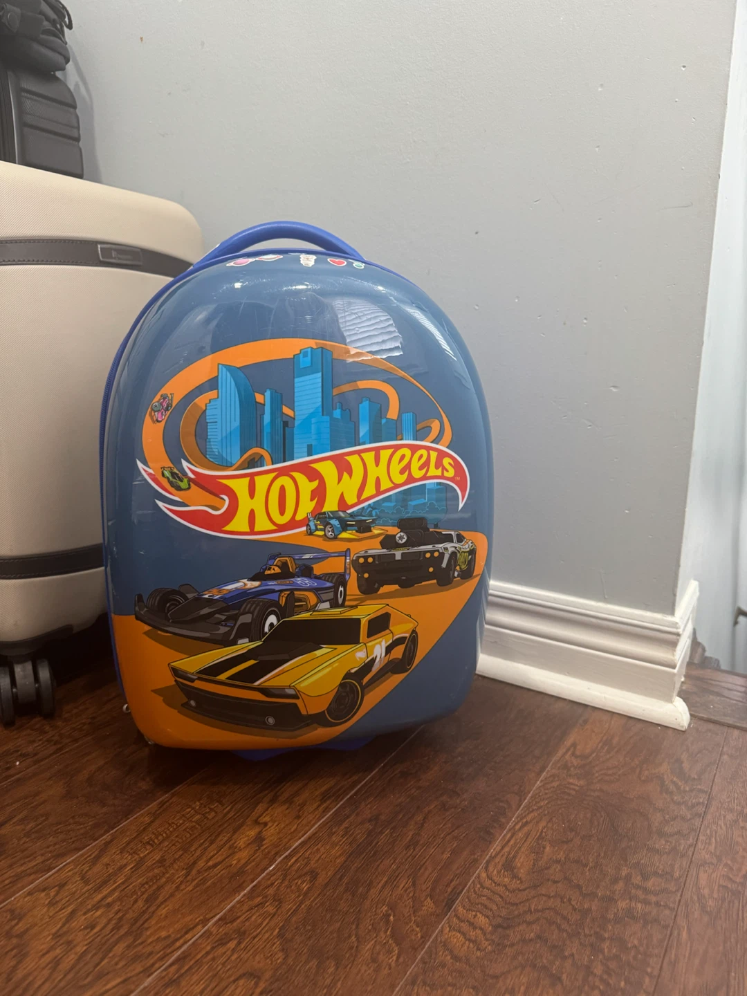 Kids Hot Wheels Rolling Suitcase Luggage