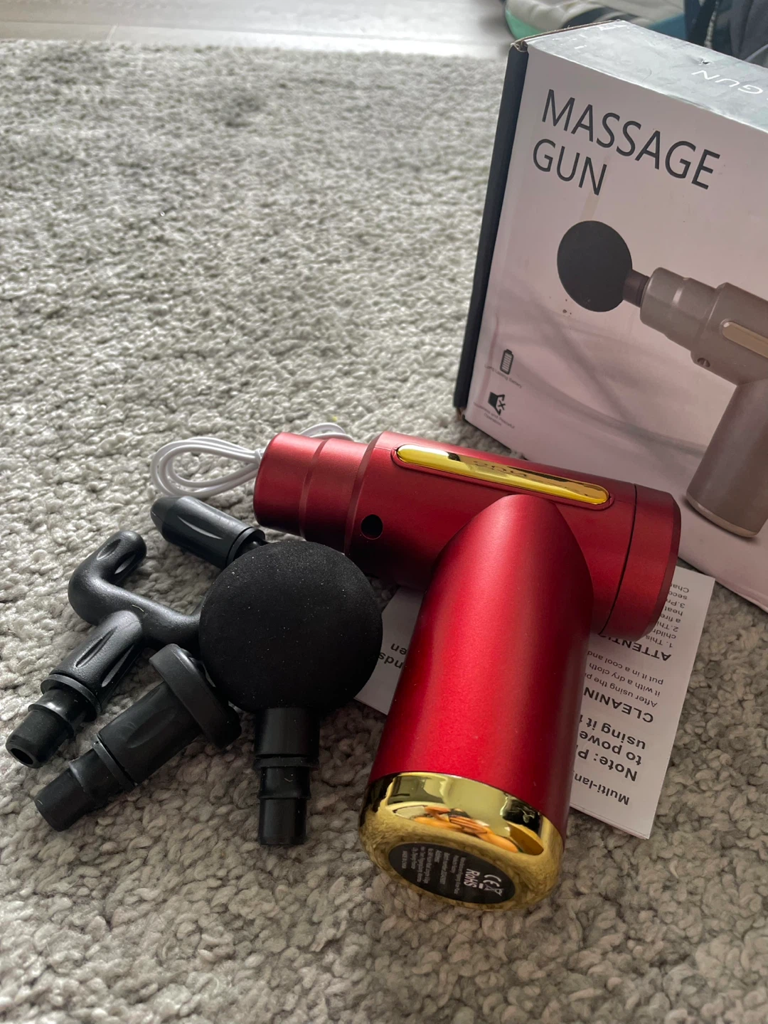 Brand New Mini Handheld Deep Tissue Massage Gun - photo 3