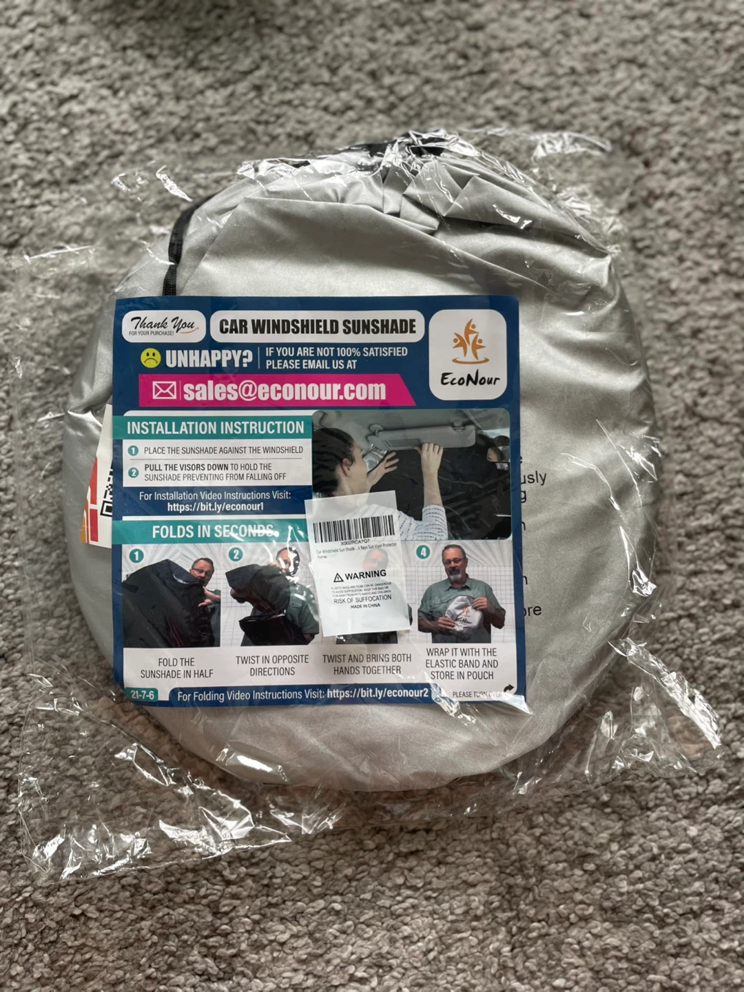 Brand New EcoNour Car Windshield Sunshade