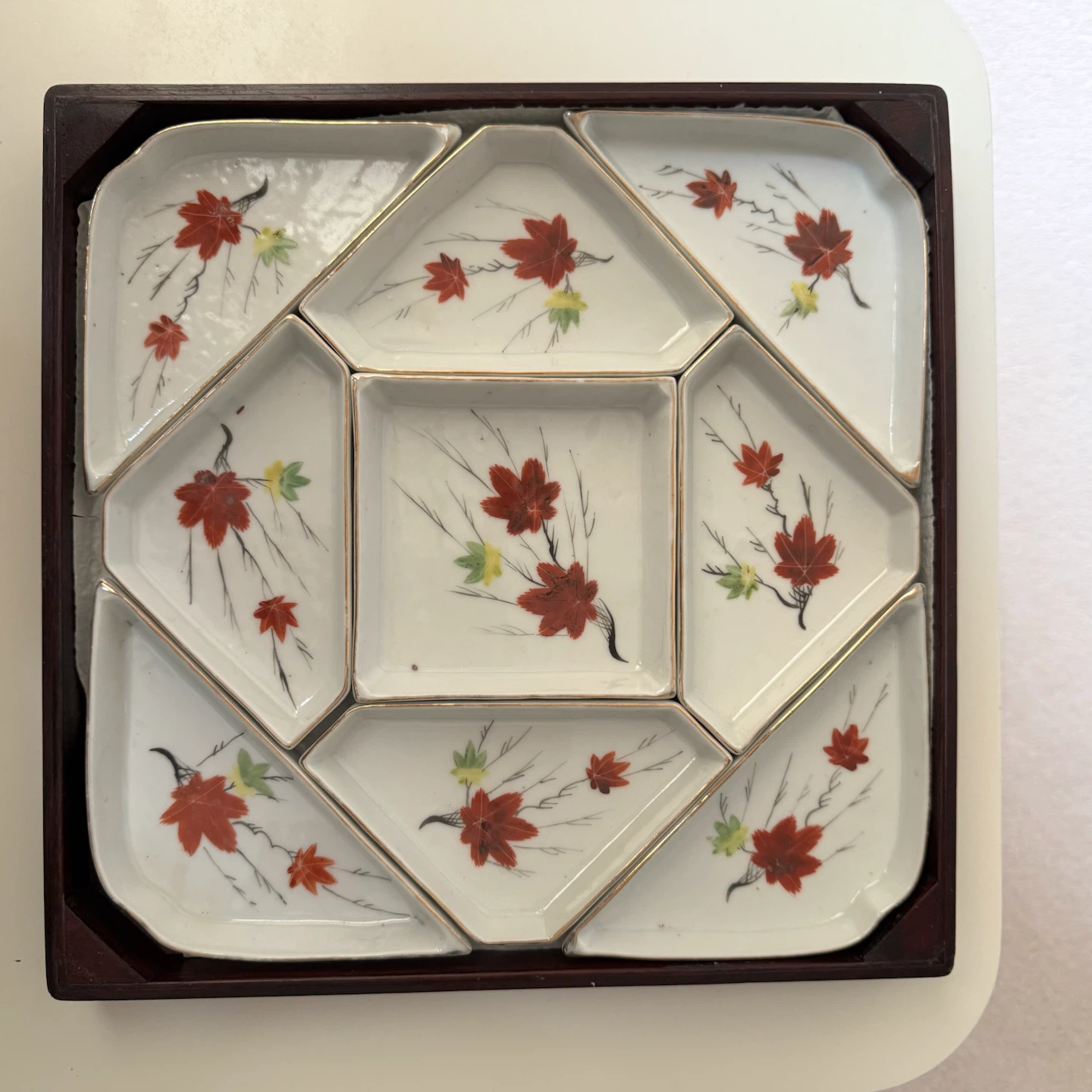 Vintage Chinese Porcelain Divided Serving Tray - photo 2