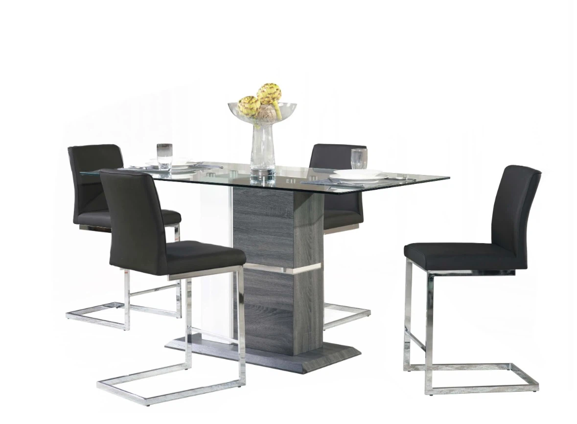 Glass Top Dining Table with Chairs - photo 2