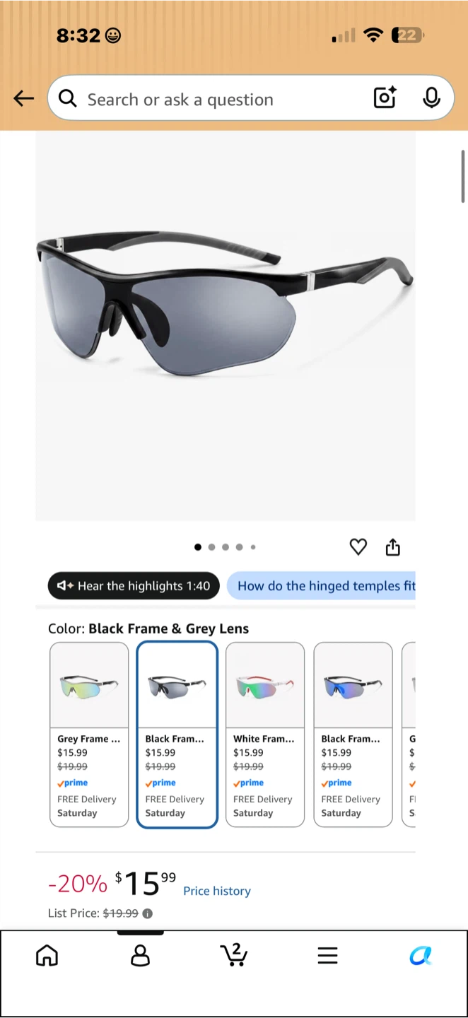 Nanrton Sports Sunglasses for Men Women
