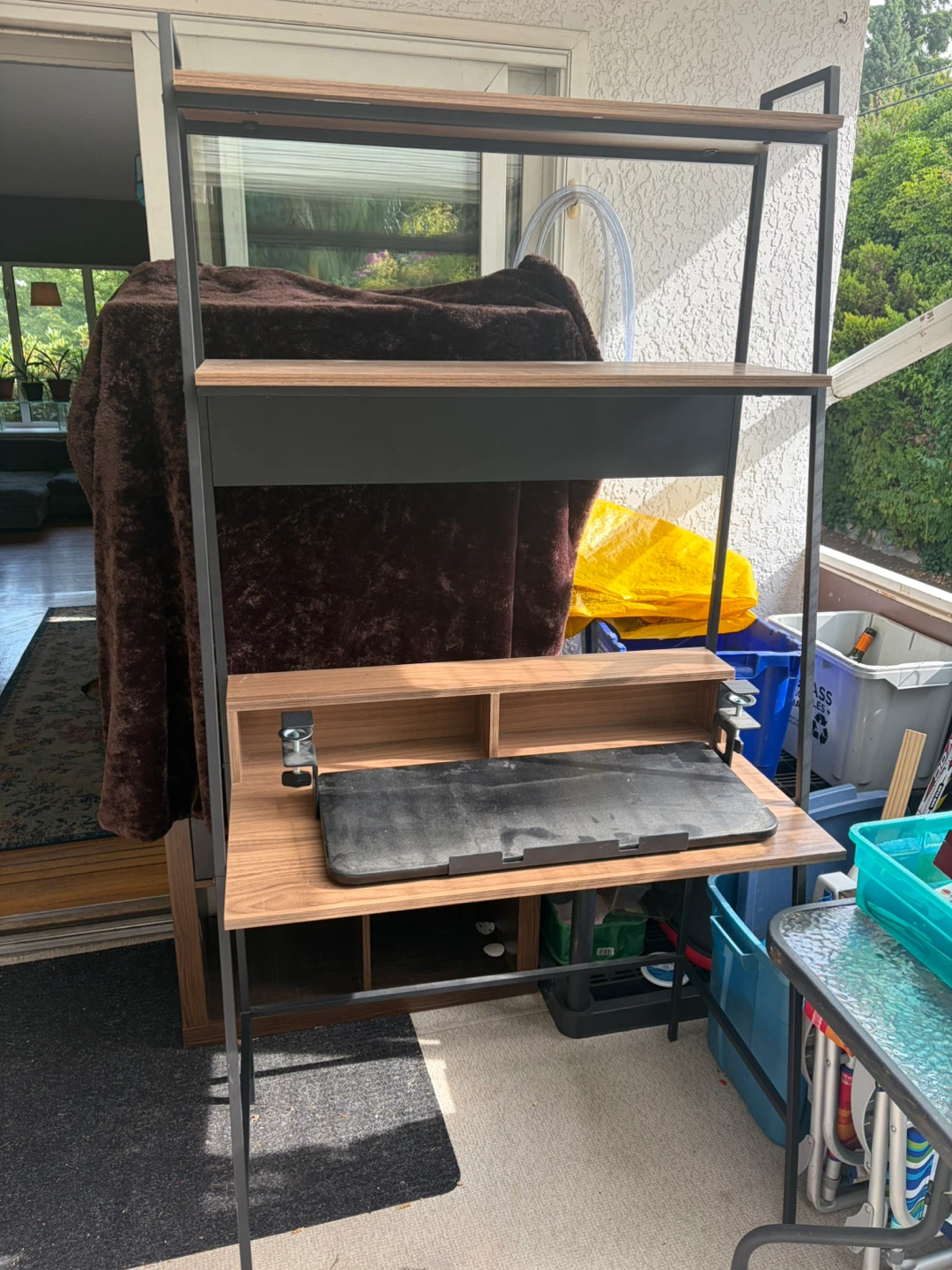 Desk and keyboard tray
