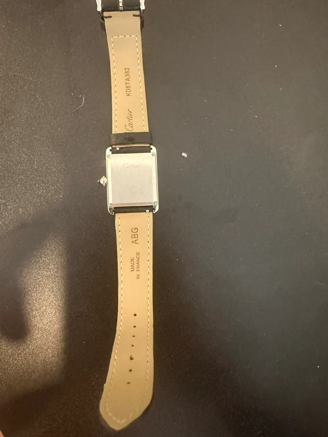 Cartier Tank must Quartz Watch with Black Leather Strap - photo 5