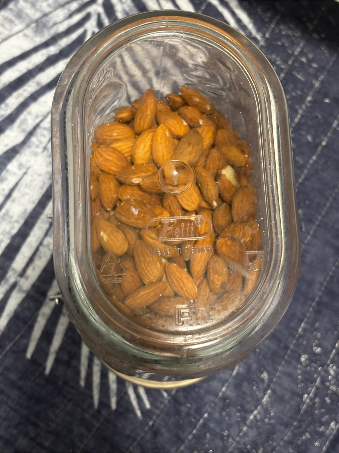 Glass Jar with Clip-Top Lid - Embossed Fruit Design - photo 4