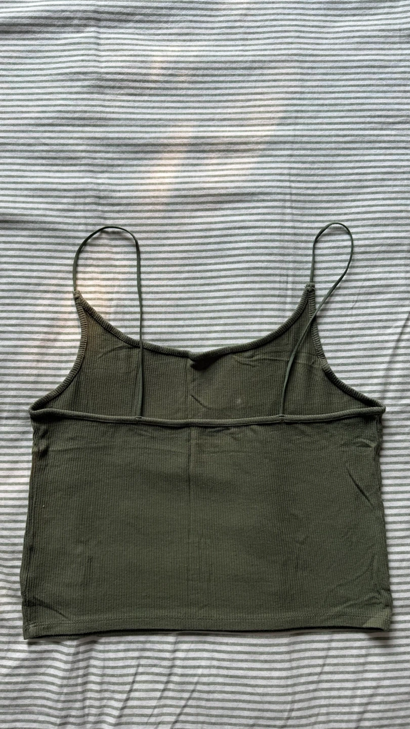 Ribbed Spaghetti Strap Tank Top - photo 2