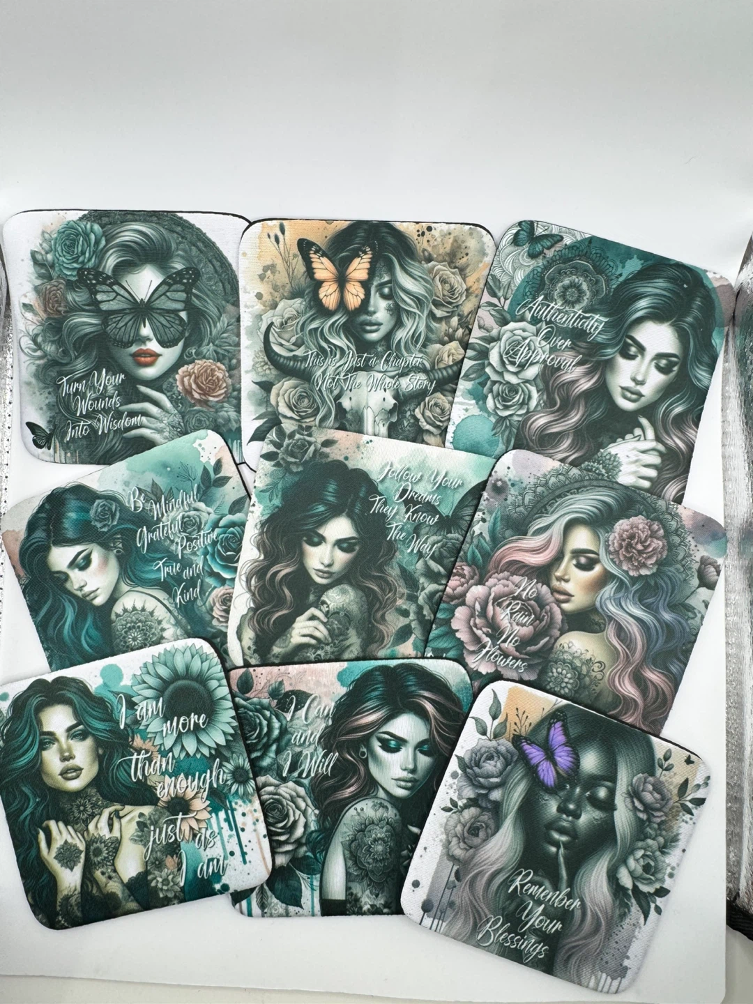 Inspirational Women Coasters – Beautiful Artistic Designs