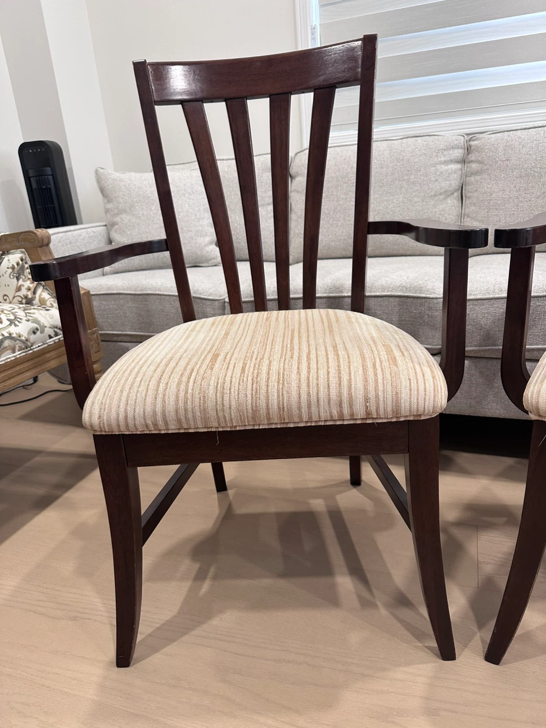 Wooden Dining Chairs with Upholstered Seats - photo 2