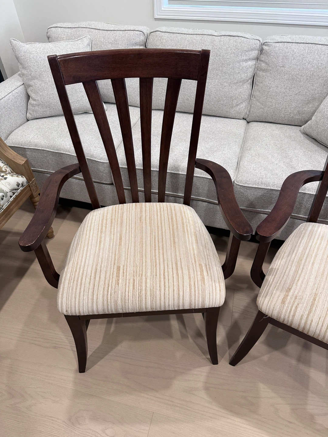 Wooden Dining Chairs with Upholstered Seats - photo 3