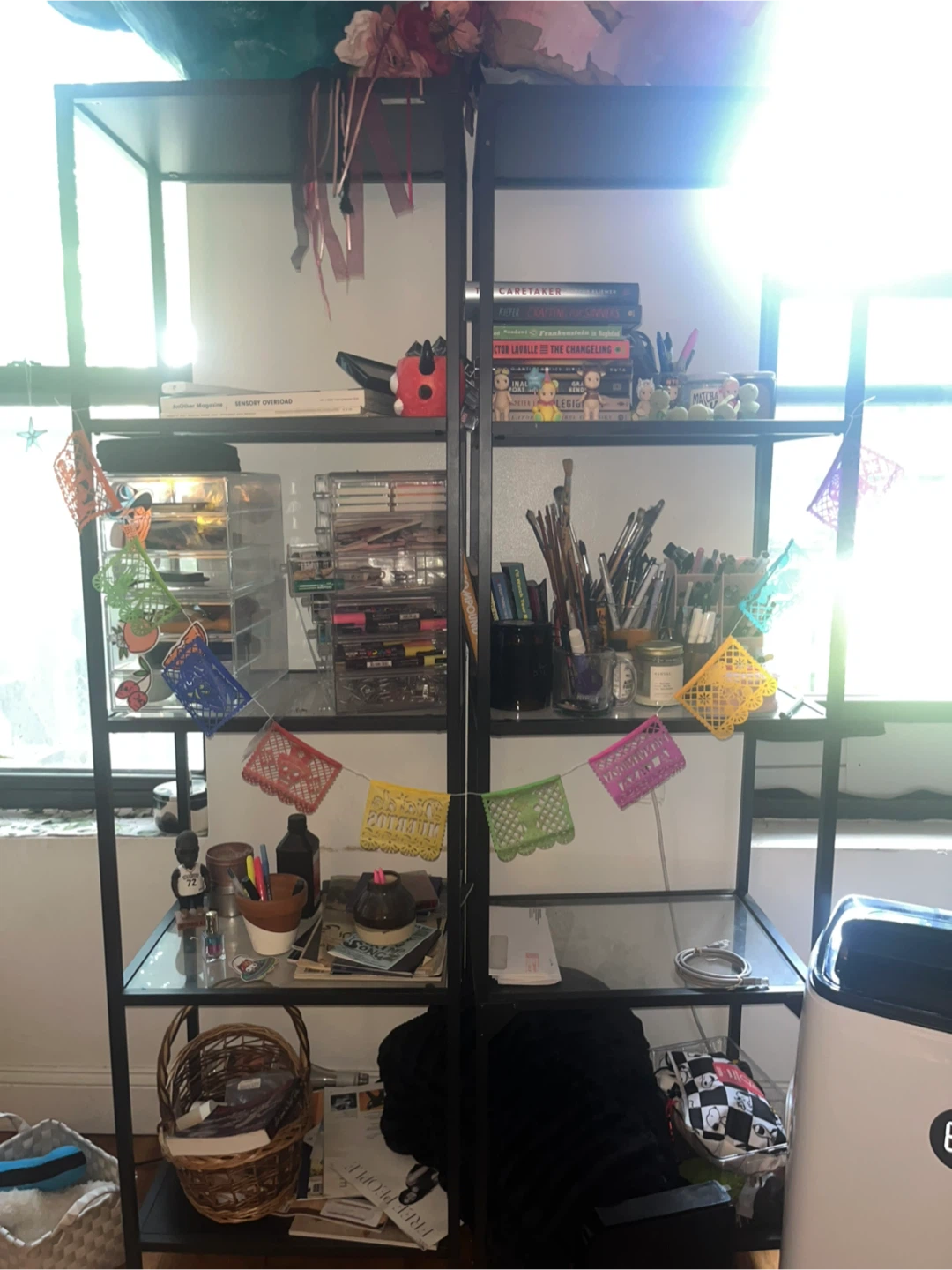 2 IKEA vittsjo glass shelves
