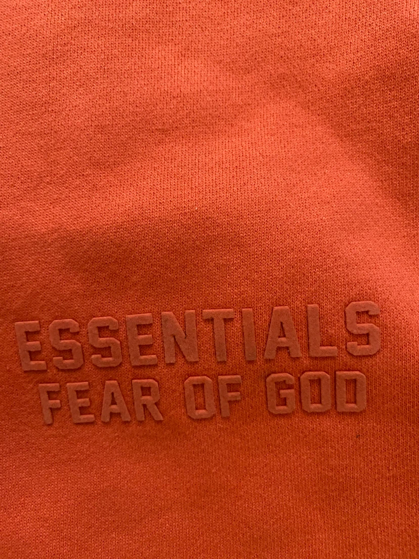 Essentials Fear of God Orange Sweat Shorts - Size L - photo 3
