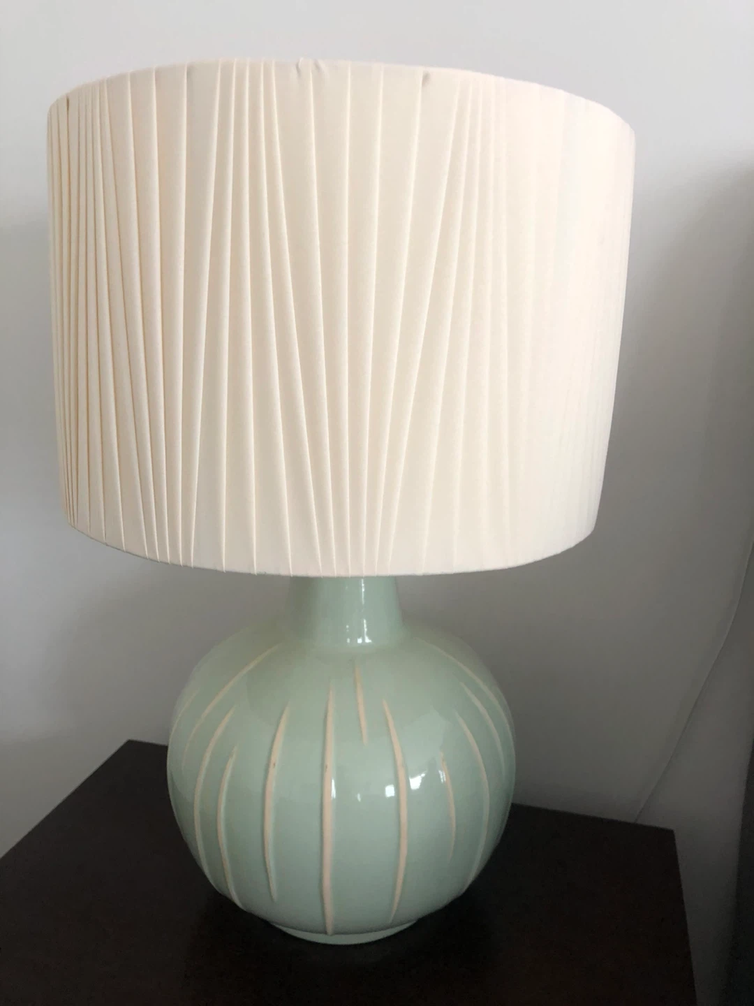 Table Lamp with Pleated Shade
