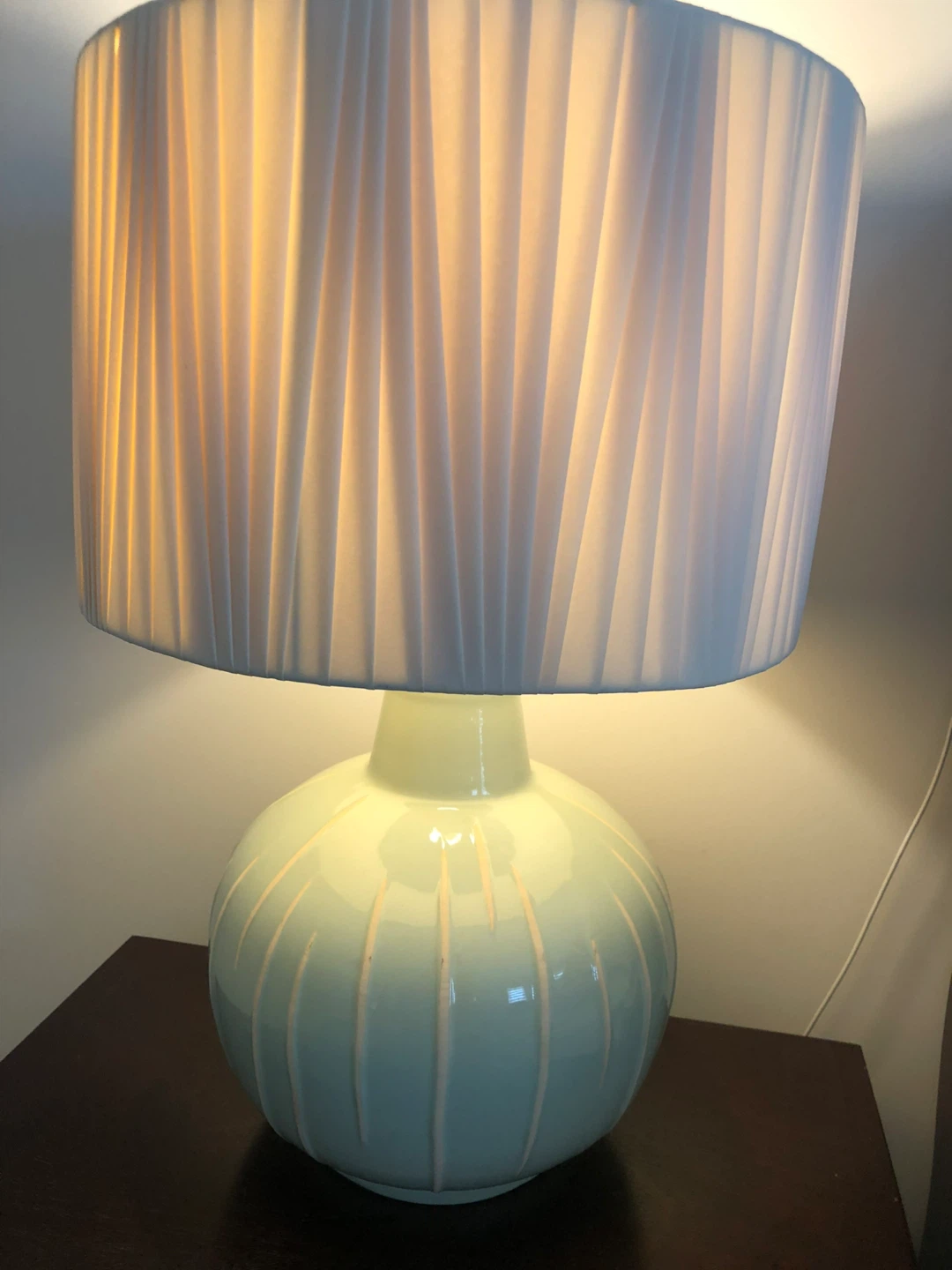 Table Lamp with Pleated Shade - photo 2