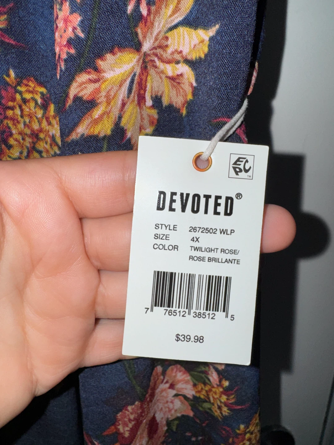 Devoted Floral Wrap Dress - Size 4X - photo 2