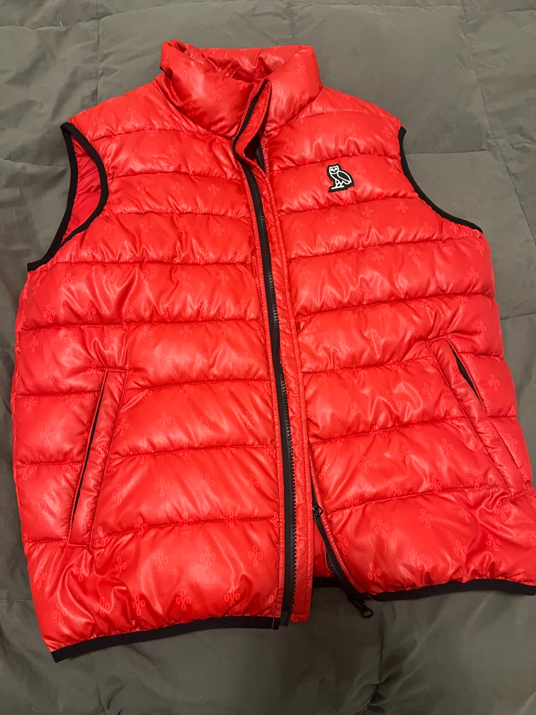 OVO Owl Logo Puffer Vest