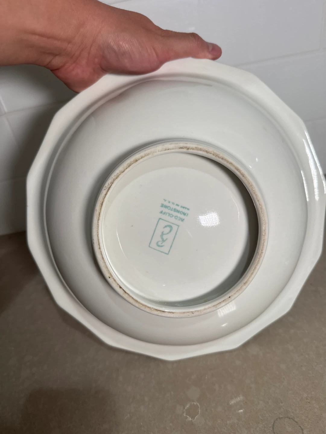 Red Cliff Ironstone Serving Bowl - photo 5