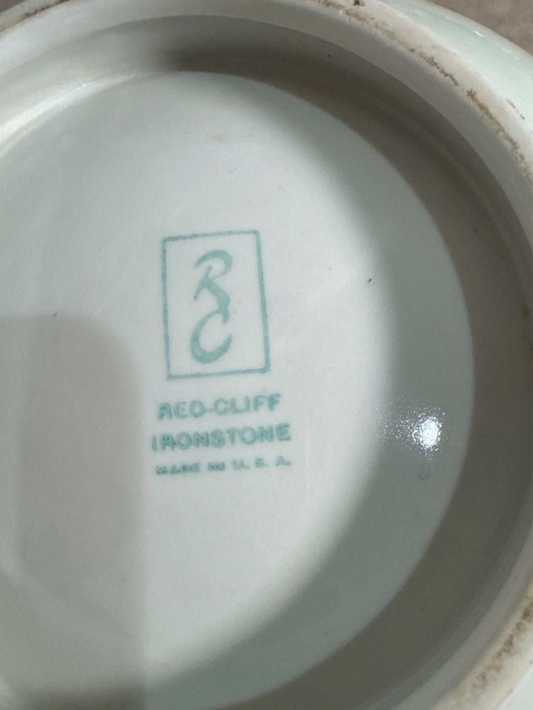 Red Cliff Ironstone Serving Bowl - photo 4