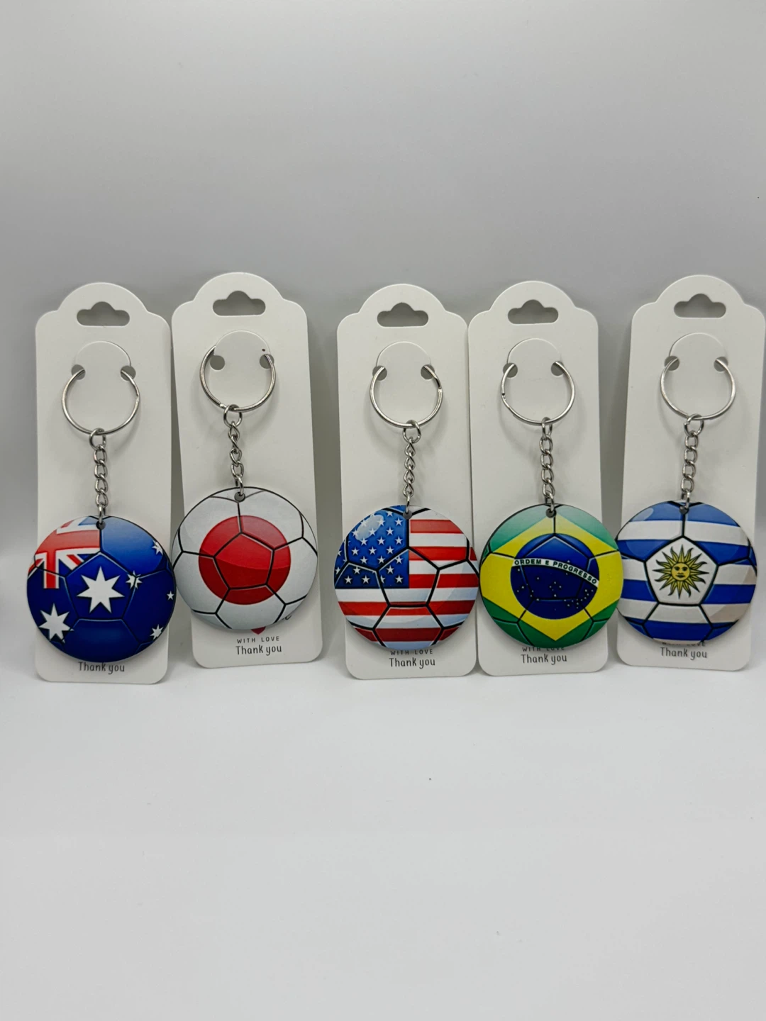 ⚽ Soccer Country Flag Keychains - photo 2