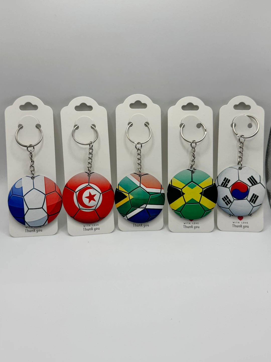 ⚽ Soccer Country Flag Keychains - photo 3