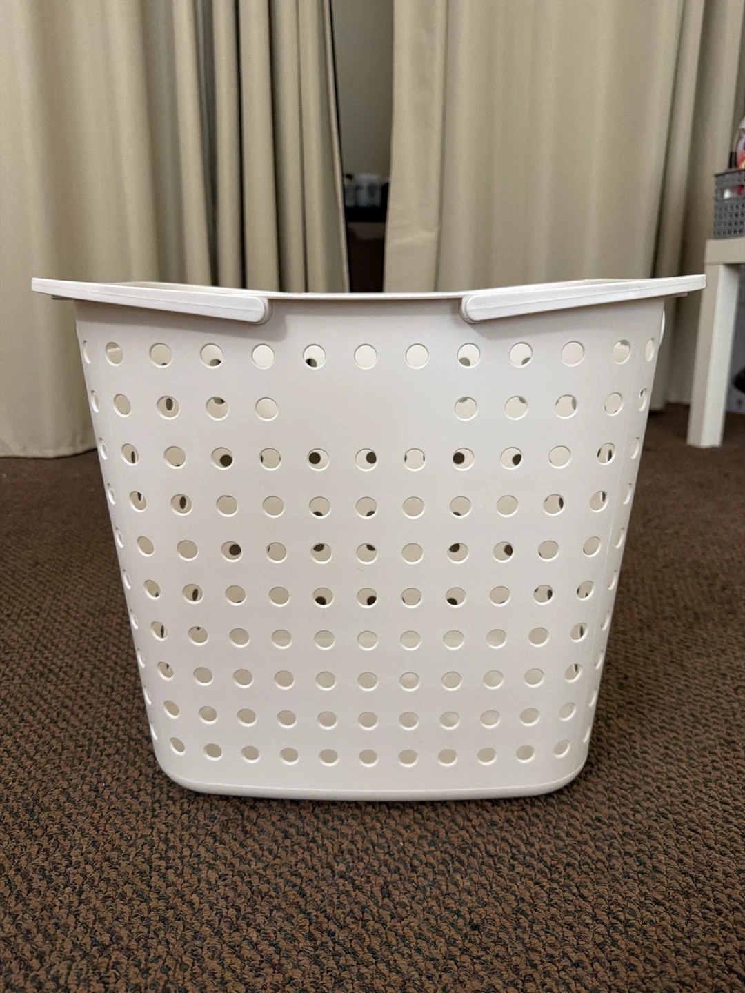 White Laundry Basket