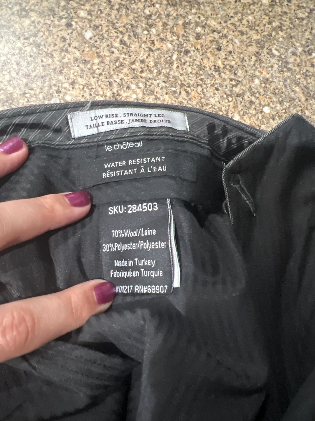 Le Château Grey Wool Blend Dress Pants - photo 4