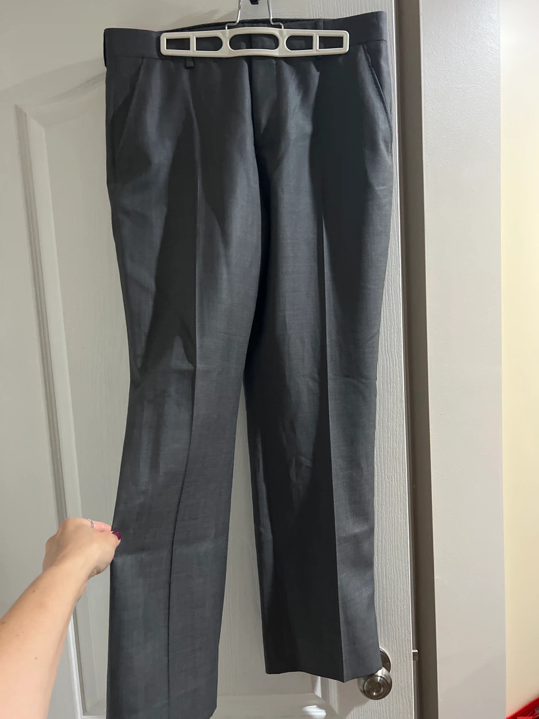 Le Château Grey Wool Blend Dress Pants - photo 2