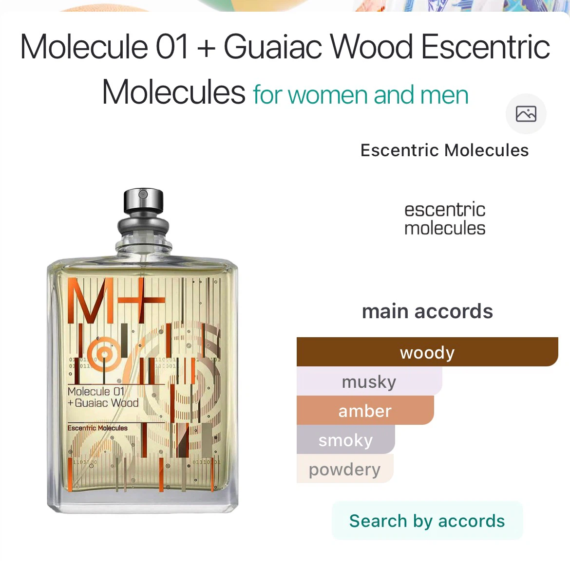 Escentric Molecules Molecule 01 + Guaiac Wood Eau de Toilette - photo 2