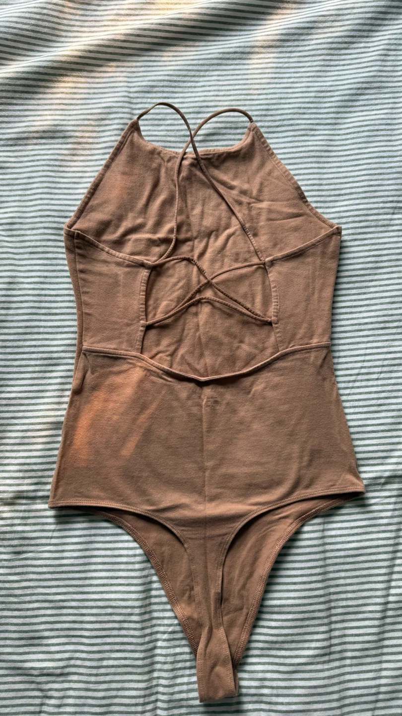 Brown Halter Neck Bodysuit - photo 2