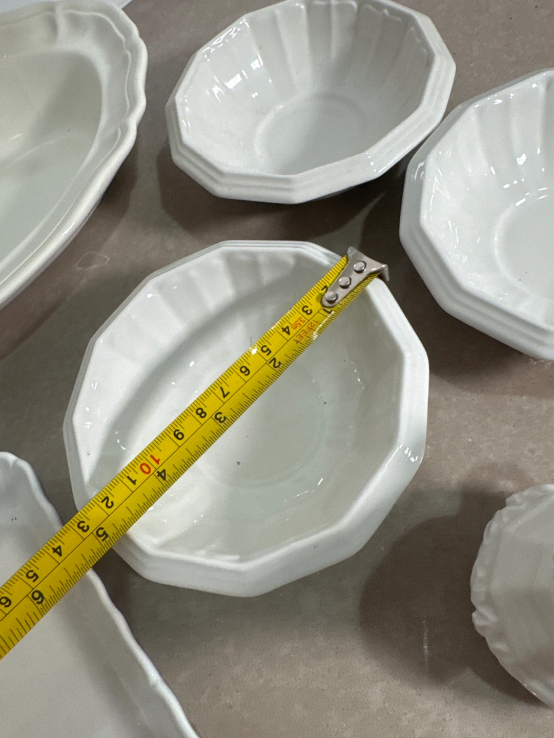 White Ceramic Serving Dish Set - photo 5