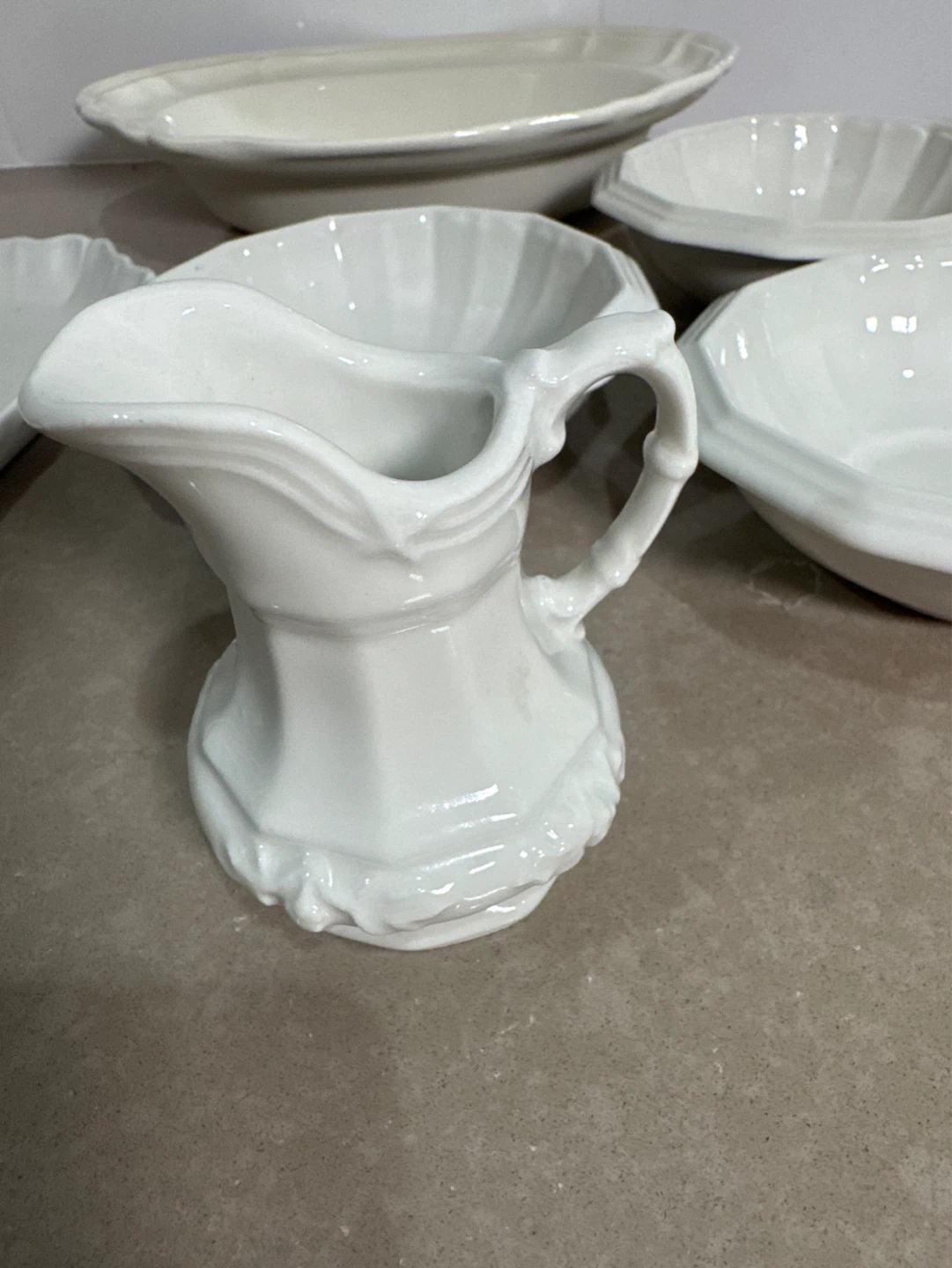 White Ceramic Serving Dish Set - photo 2