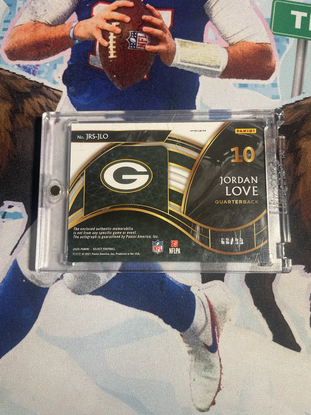 2020 Panini Select Jordan Love RPA rookie patch auto/99 - photo 2