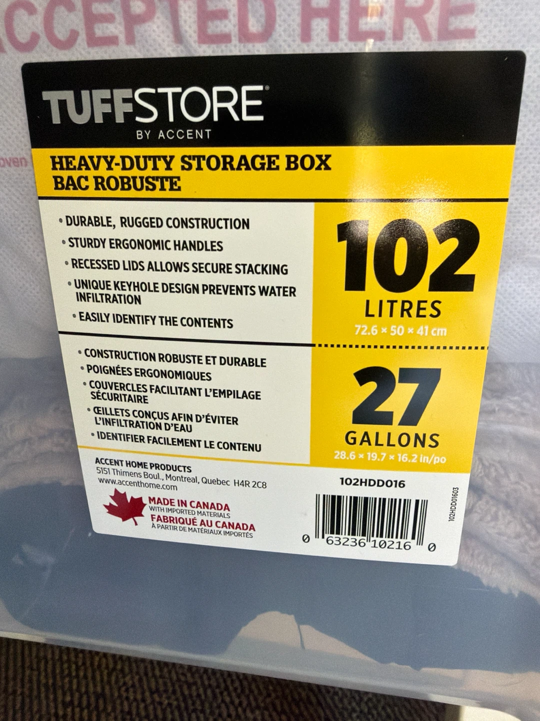 TuffStore Heavy-Duty Storage Box - 102 Litres - photo 2