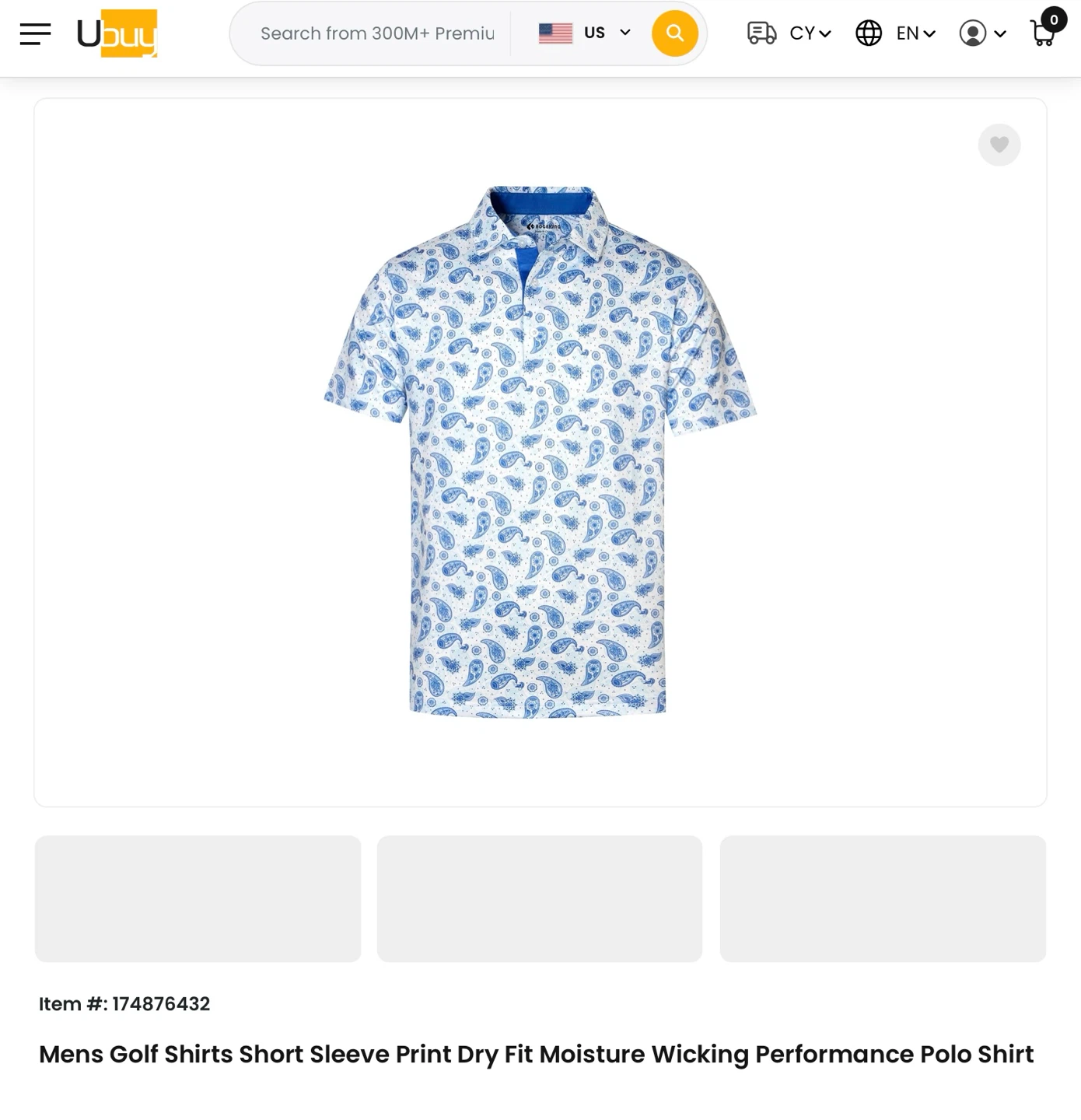 New Paisley XXL Performance Polo Shirt - photo 2