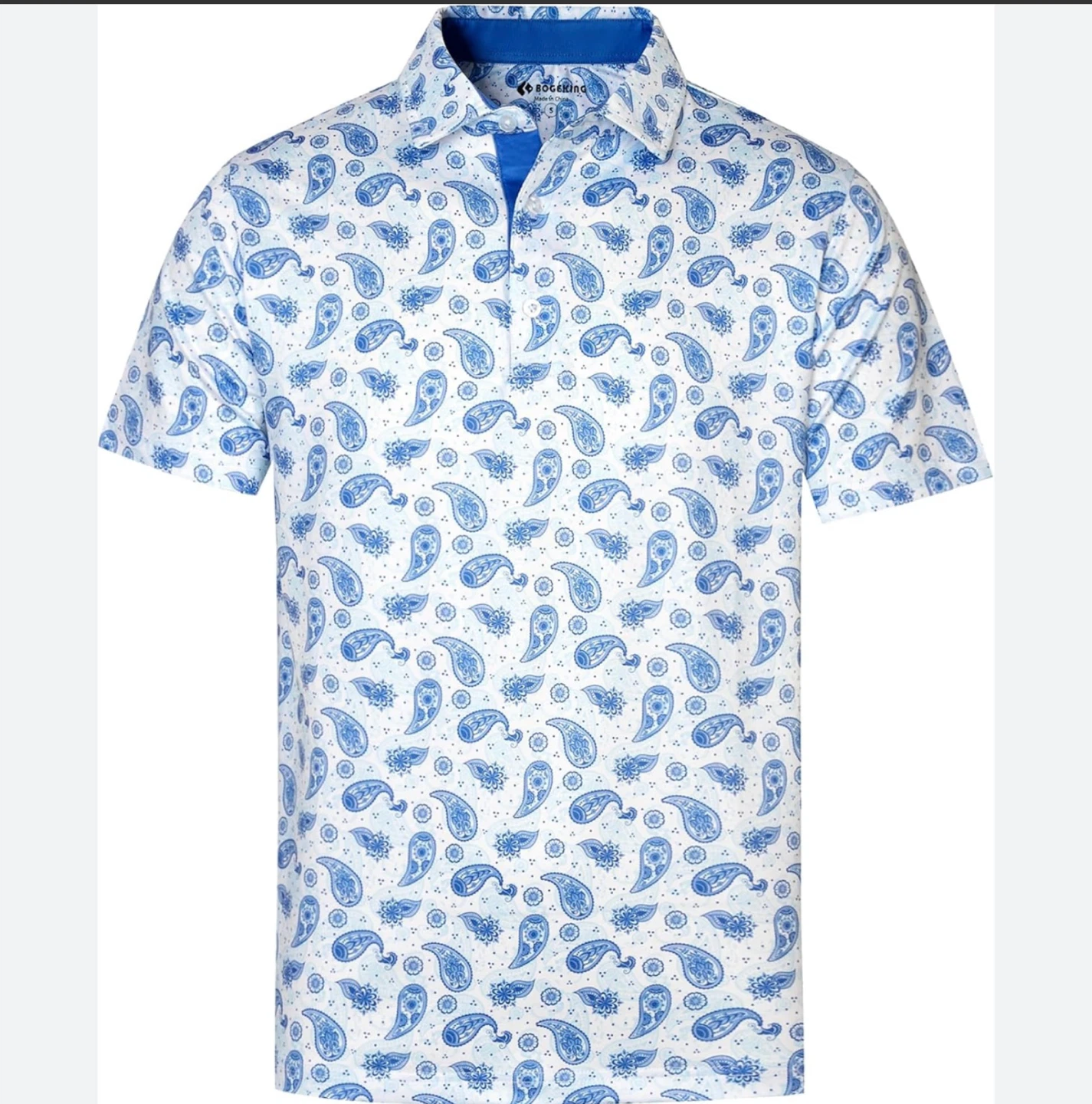 New Paisley XXL Performance Polo Shirt