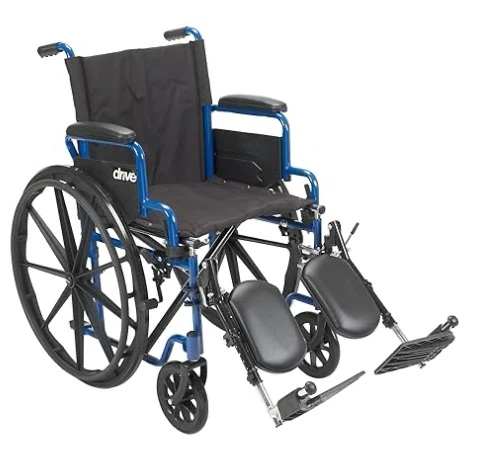Drive Medical Blue Lightweight Expedition Wheelchair