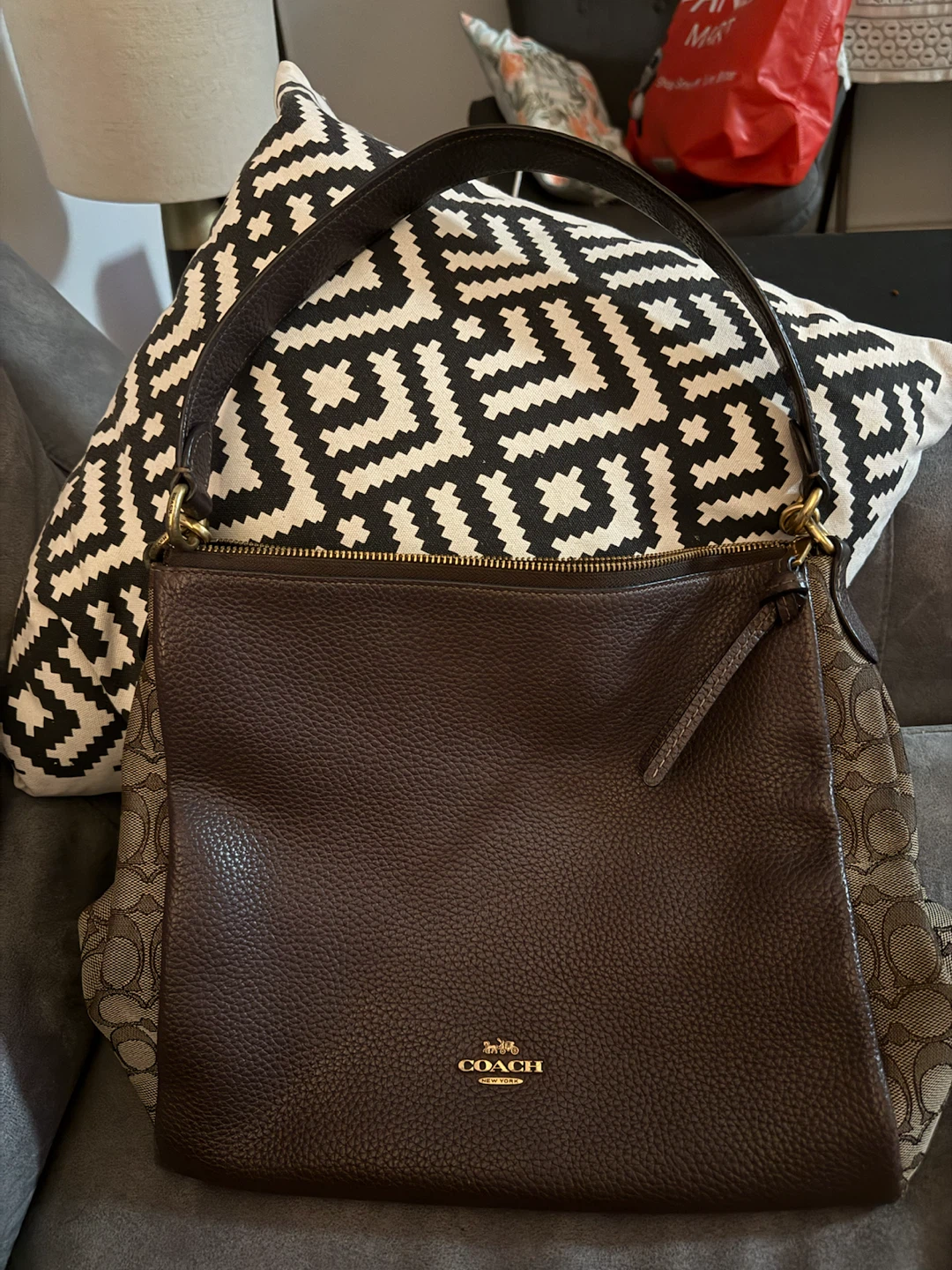 Coach leather bag