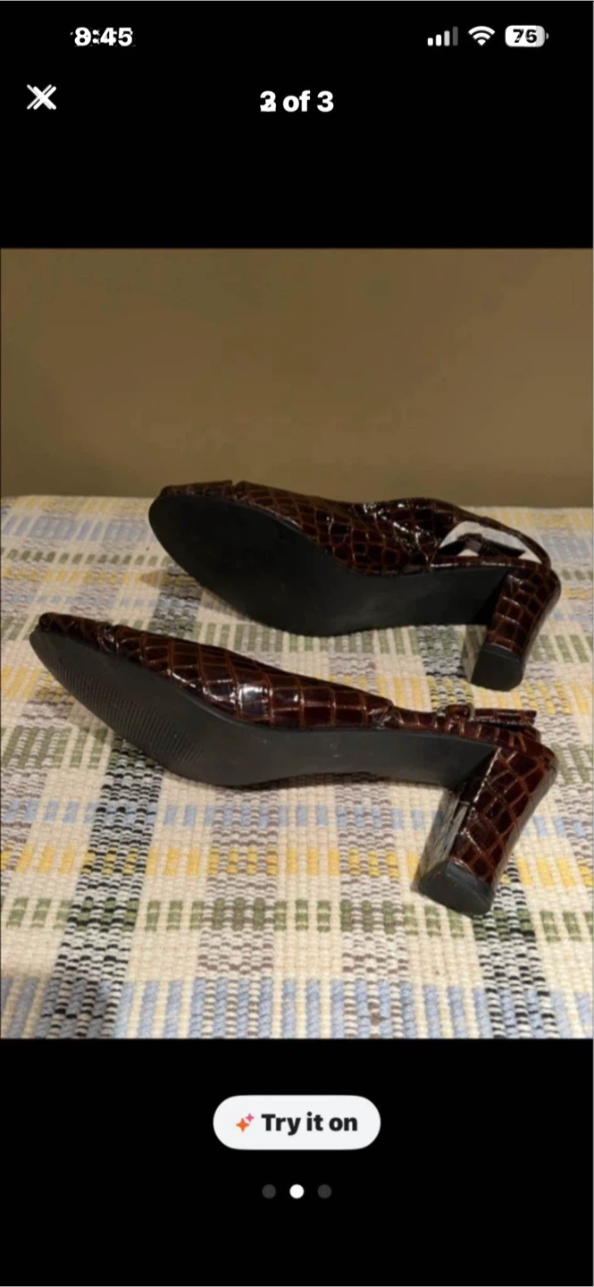 Ladies slingback heels - photo 3
